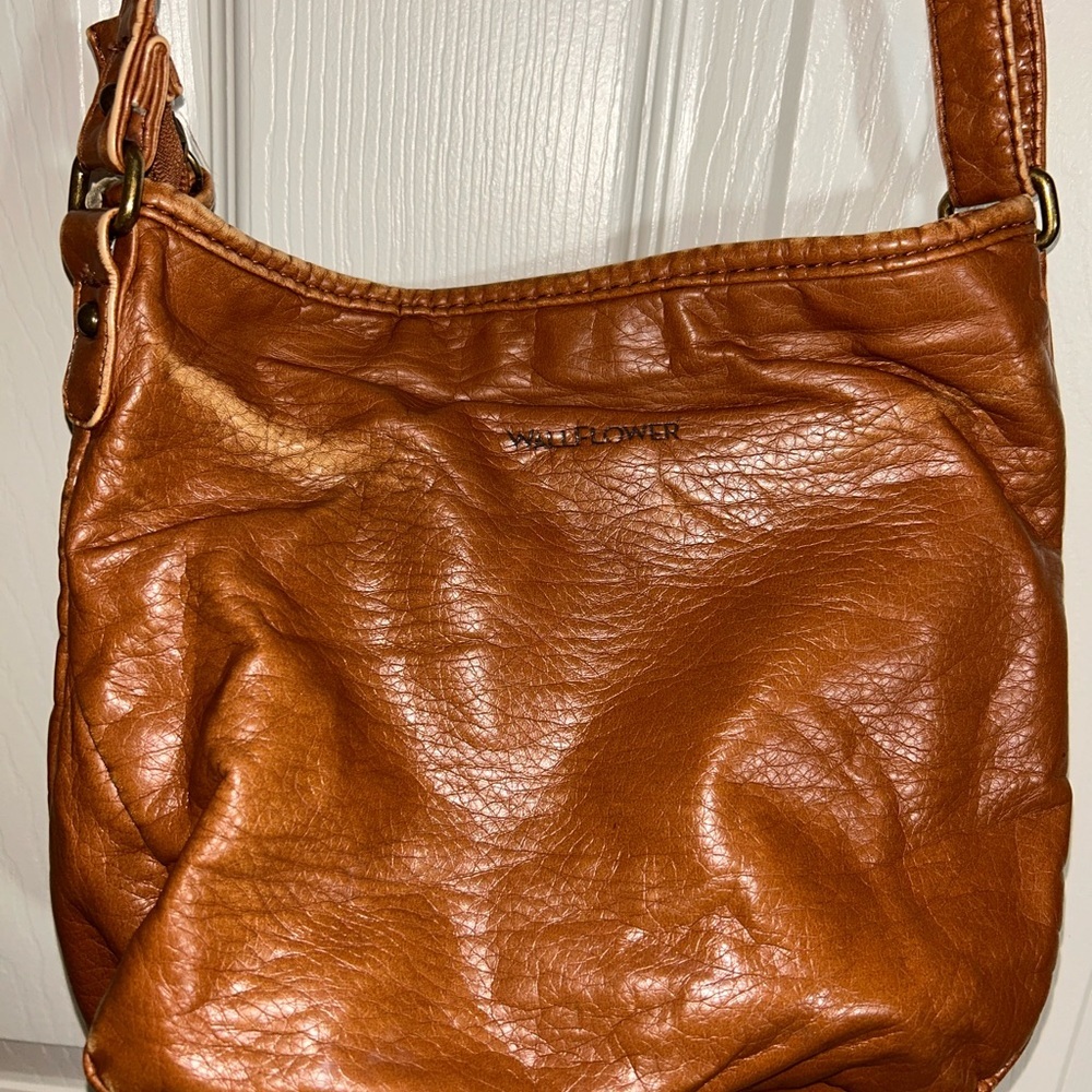 Wallflower Brown Patterned Leather Shoulder Bag - image 2